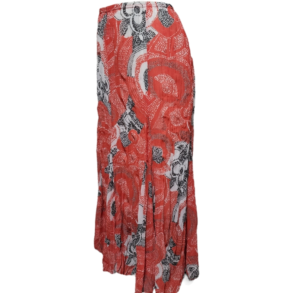 Rafael Hibiscus Floral Batik Broomstick Skirt Siz… - image 2